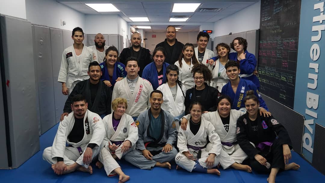 Kids and adults training martial arts at @JiuJitsuNYC in Queens