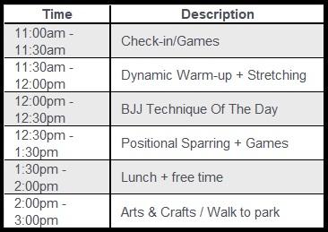 summer camp schedule 